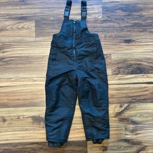 Circo Black Bib Snowpants Boys/Unisex 4T Adjustable Straps Reinforced Knees